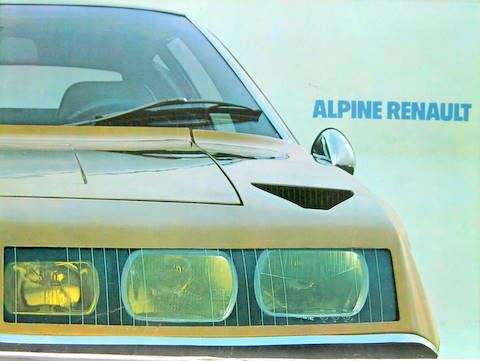 Couverture de 1976 ALPINE RENAULT 4 CYLINDRES CATALOGUE EN FRANCAIS ET FLAMAND