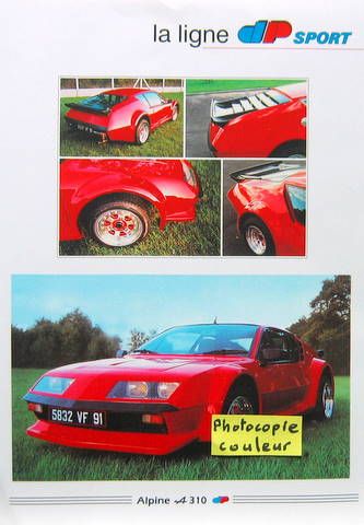 Couverture de 1975 ALPINE RENAULT LIGNE DP SPORT LE LOOK GT TYPE GR4