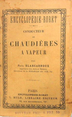 Couverture de 1912 CONDUCTEUR DE CHAUDIERES A VAPEUR