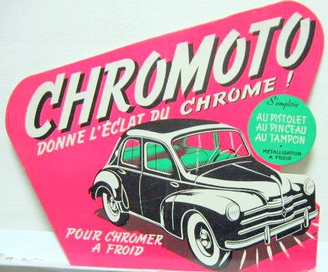 Couverture de LA 4 CV PUBLICITE CARTONNEE CHROMOTO