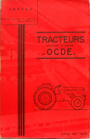 Couverture de 1969 TRACTEURS RESUTATS D'ESSAIS OCDE