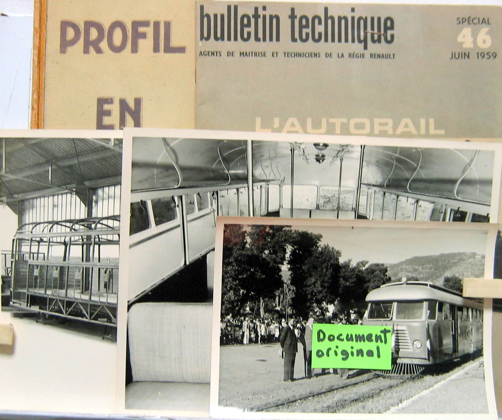 Couverture de FLOIRAT IMPORTANT DOSSIER SUR LA TRANSFORMATION D'AUTOCAR EN AUTOCAR SUR RAILS AVEC SA REMORQUE