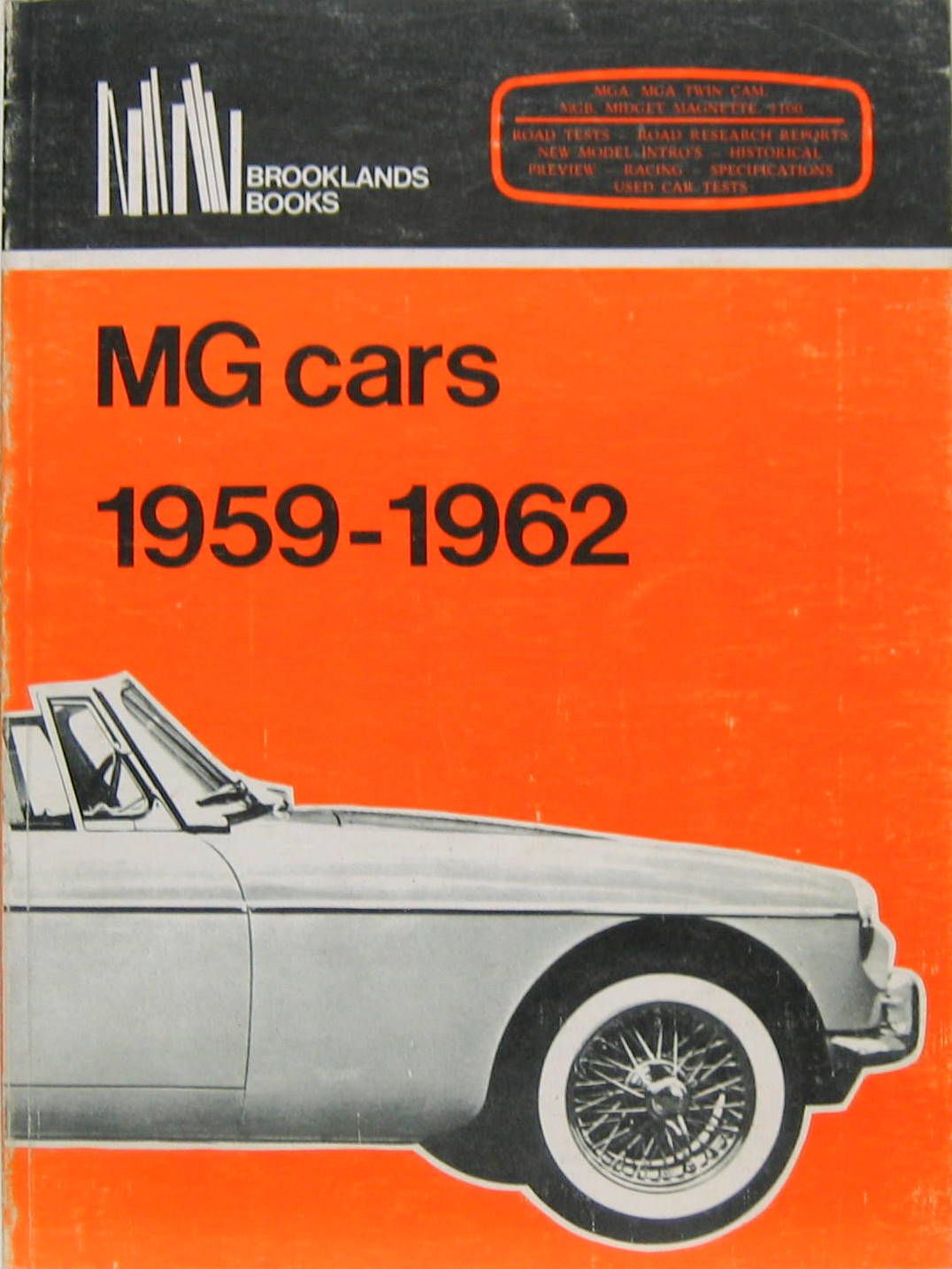 Couverture de MG CARS 1959 1962 COMPILATION D'ARTICLES D'EPOQUE