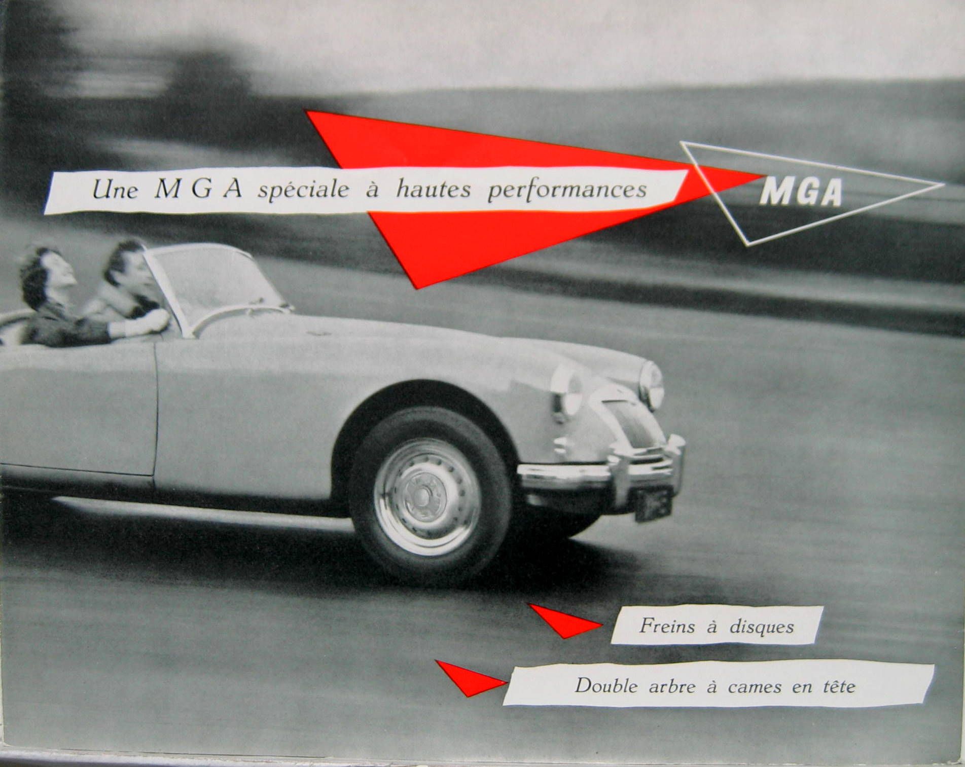 Couverture de 1958  MGA 1600 CATALOGUE EN FRANCAIS OU ANGLAIS AU CHOIX