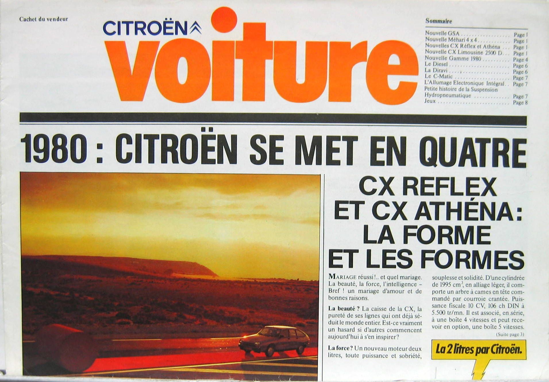 Couverture de 1979-8 CITROEN CX ET LA GAMME  REVUE
