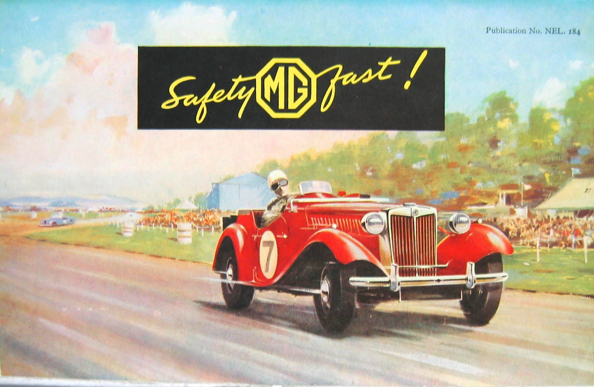 Couverture de 1951  MG TD  DEPLIANT N°NEL184