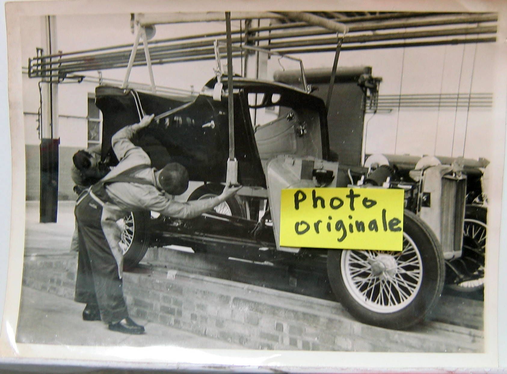 Couverture de 1939  MG PHOTO ORIGINALE DE FABRICATION MONTAGE DE LA CAISSE