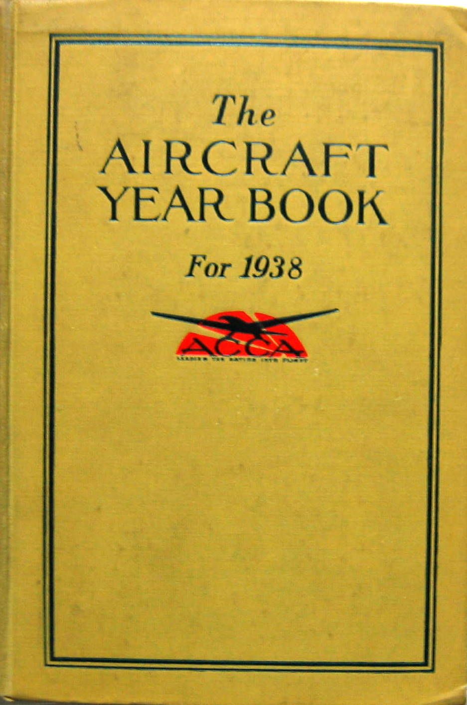 Couverture de 1938 THE AIRCRAFT YEAR BOOK