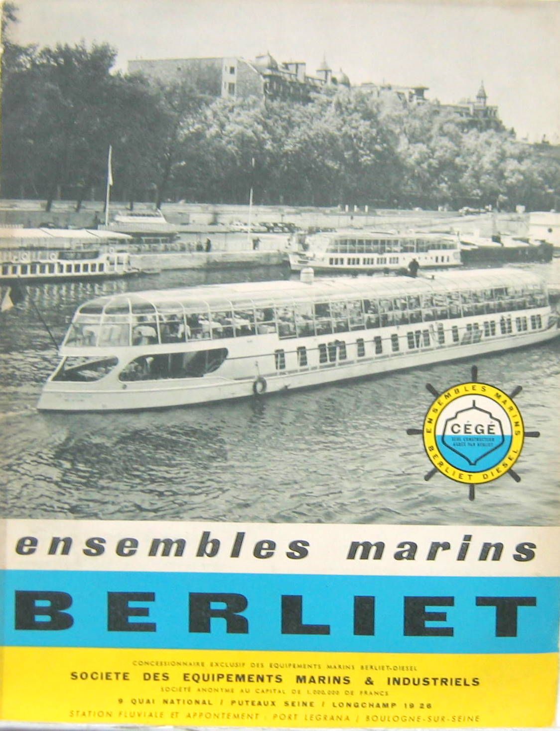 Couverture de BERLIET GEGE ENSEMBLES MARINS