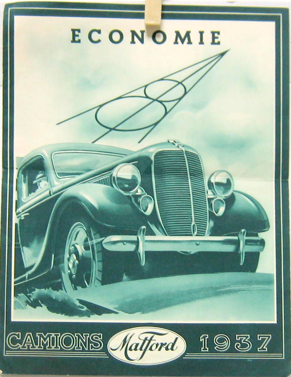Couverture de 1937 MATFORD CAMION V8 4 TONNES