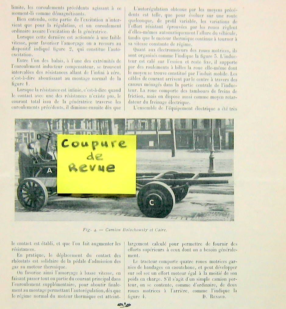 Couverture de 1913 LE TRACTEUR BALACHHOWSKY ET CAIRE