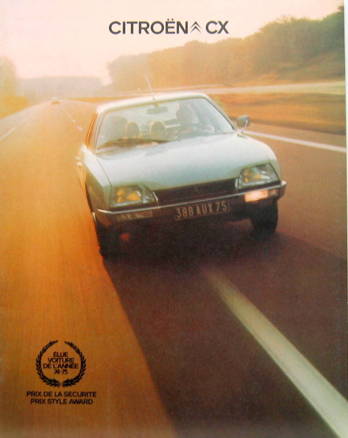 Couverture de 1975-8 CITROEN CX GAMME