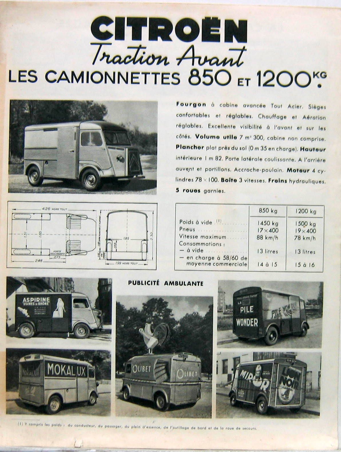 Couverture de 1952 CITROEN TYPE H  CATALOGUE AC 4942952