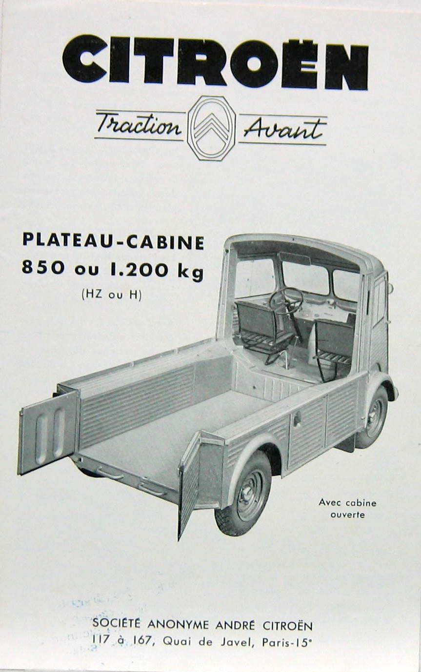 Couverture de 1953 CITROEN TYPE H  CATALOGUE AC 50061053