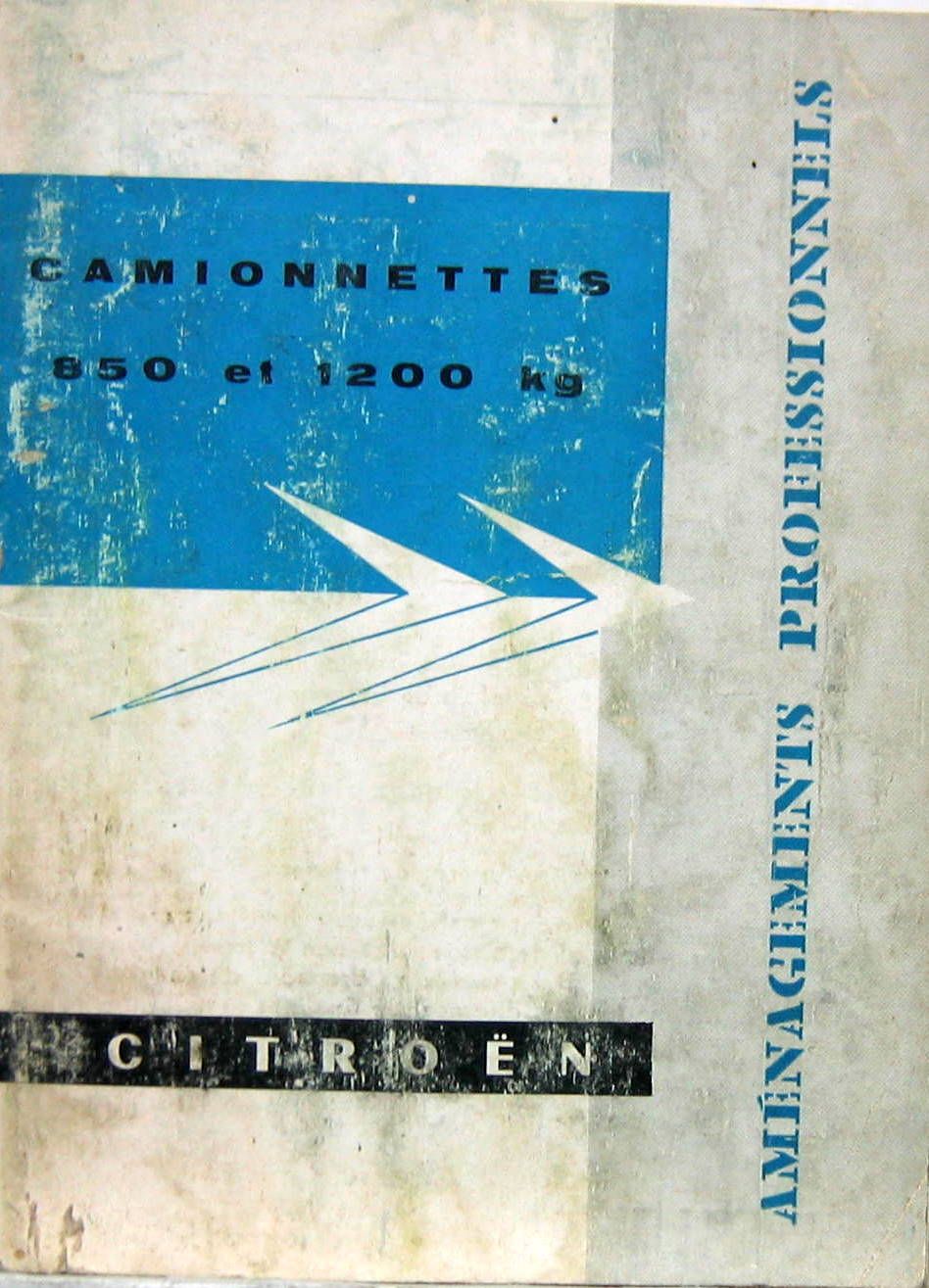 Couverture de 1956 CITROEN TYPE H  CATALOGUE AMENAGEMENTS PROFESSIONNELS AC 50501156M