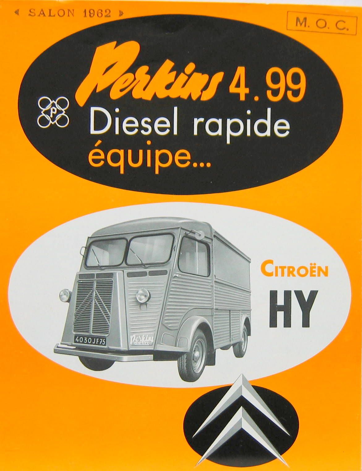 Couverture de 1961-9 CITROEN TYPE H  PERKINS DIESEL 4.99 PROSPECTUS