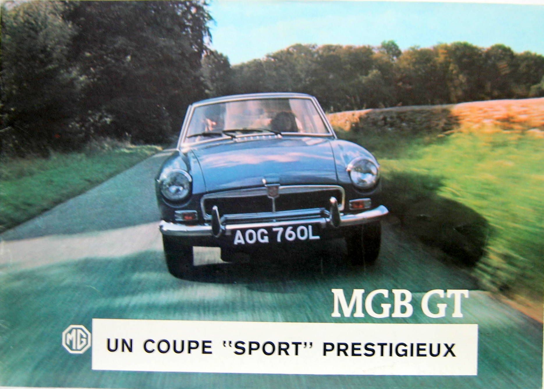 Couverture de MGB GT UN COUPE SPORT PRESTIGIEUX CATALOGUE N°2962