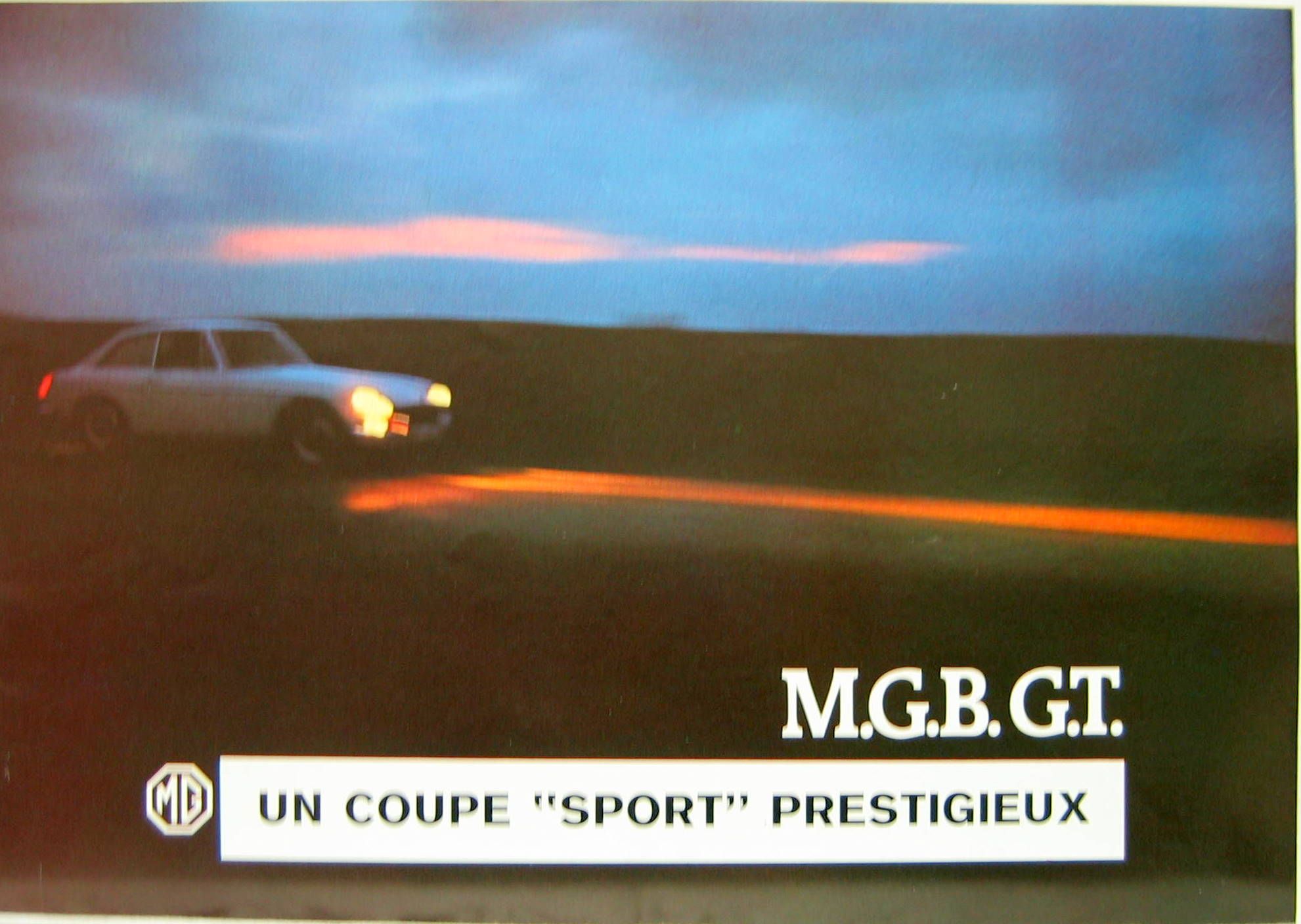 Couverture de MGB GT UN COUPE SPORT PRESTIGIEUX CATALOGUE N°2866