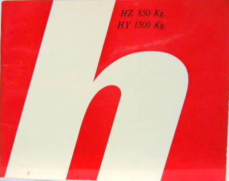 Couverture de 1966-7  CITROEN TYPE H  850 ET 1500 HZ-HY    LIVRET D'ENTRETIEN
