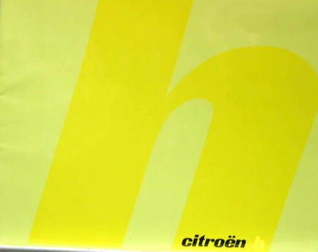 Couverture de 1966-9 CITROEN TYPE H CATALOGUE