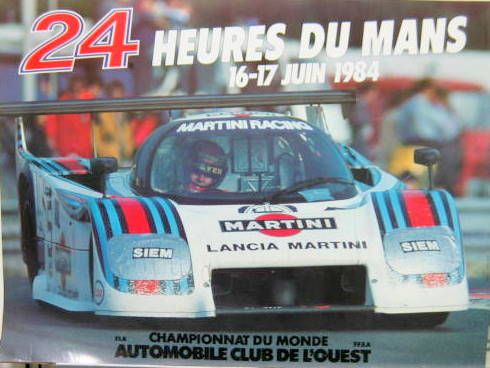 Couverture de 1984 24 HEURES DU MANS LANCIA MARTINI  AFFICHE ORIGINALE