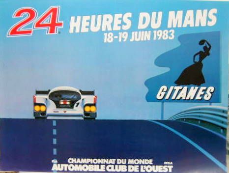 Couverture de 1983 24 HEURES DU MANS PORSCHE   AFFICHE ORIGINALE
