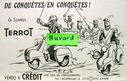 Couverture de 1956 ENVIRON TERROT SCOOTER BUVARD AVEC NAPOLEON