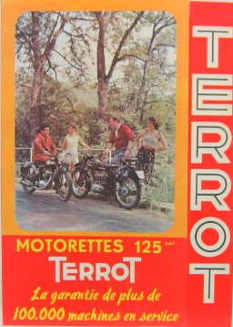 Couverture de 1955 TERROT MOTORETTE 125 CM3 ETM ETM4S ETDS