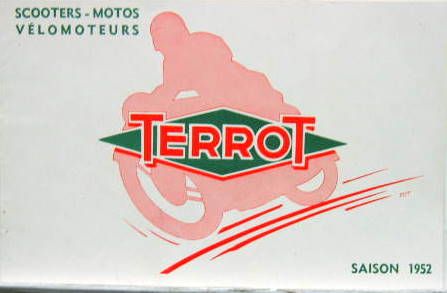 Couverture de 1952 TERROT GAMME CATALOGUE
