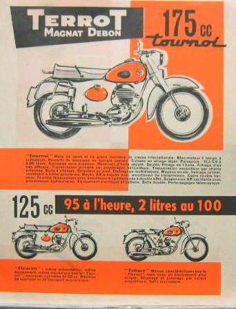 Couverture de 1957 TERROT FLEURON TENACE TOURNOI LUTIN VL2 TERROMATIC MAGNAMATIC