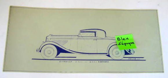 Couverture de CARROSSERIE  JANSSEN SUR 6 CS3 PANHARD     CABRIOLET 2 PLACES  TIRAGE  D'EPOQUE