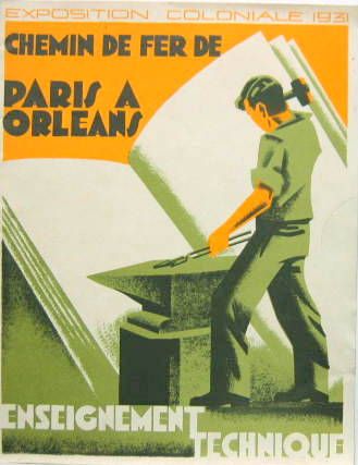 Couverture de 1931 PARIS A ORLEANS ENSEIGNEMENT TECHNIQUE A EXPOSITION COLONIALE