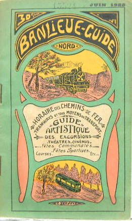 Couverture de 1922 BANLIEUE GUIDE NORD DE PARIS