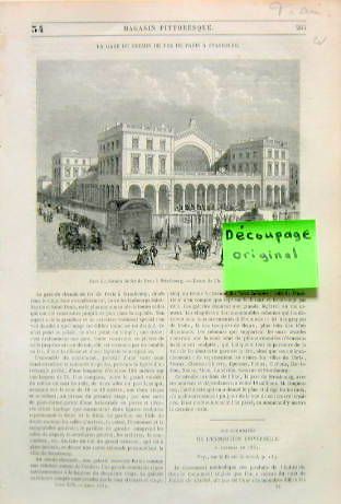 Couverture de 1851 GARE DU CHEMIN DE FER DE PARIS A STRASBOURG