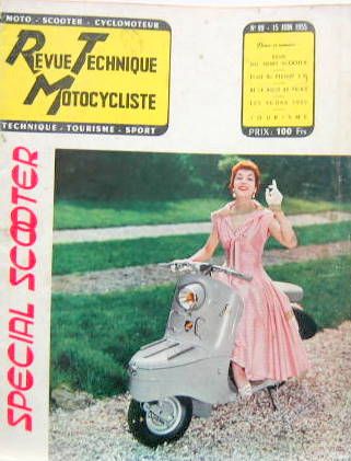 Couverture de 1955-6 SCOOTER MOBY PEUGEOT S 57 AUDAX 1955 SCOOTER A 3 ROUES