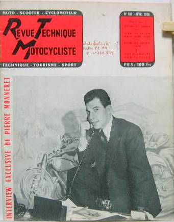 Couverture de 1956-2 DKW 350 RT AVEC ATTELAGE STEIB LES TWIN NORTON SALON DE MILAN P.MONNERET
