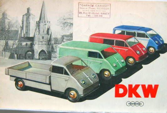 Couverture de DKW CAMIONNETTE CATALOGUE REF WB 37415212