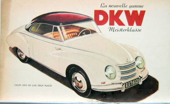 Couverture de 1952 DKW CONDUITE INTERIEURE CABRIOLET UNIVERSAL DEPLIANT REF WB 40815210