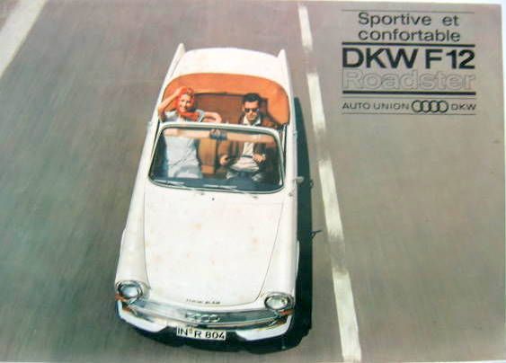 Couverture de DKW AUTO UNION F 12 ROADSTER  DEPLIANT N°WB 5318151126