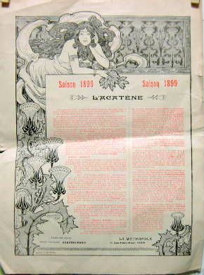 Couverture de 1899 CYCLES LA METROPOLE L'ACATENE GRAND CATALOGUE AVEC NOTICE SUR LE FREIN JUHEL ET VOITURETTE REMORQUE EN ROTIN