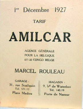 Couverture de AMILCAR TARIF