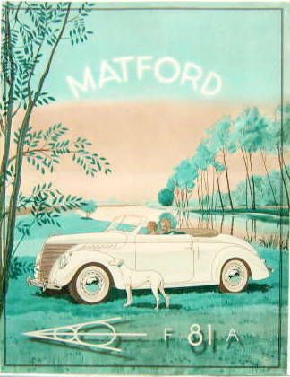 Couverture de MATFORD F 81 A  DEPLIANT
