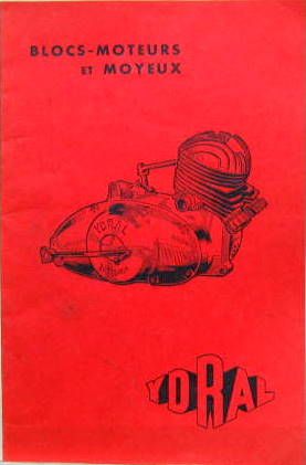 Couverture de BLOCS MOTEURS YDRAL 125 CM3 2 TEMPS 4 VITESSES  ENTRETIEN CATALOGUE DE PIECES DETACHEES