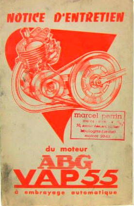 Couverture de VAP 55 A EMBRAYAGE AUTOMATIQUE ENTRETIEN CATALOGUE DE PIECES DETACHEES