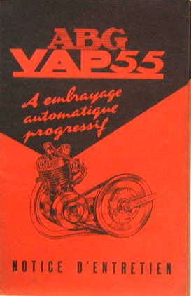 Couverture de VAP 55 A EMBRAYAGE AUTOMATIQUE PROGRESSIF ENTRETIEN CATALOGUE DE PIECES DETACHEES