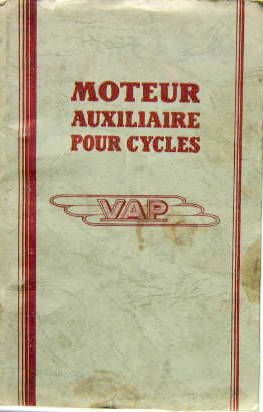 Couverture de VAP MOTEUR AUXILLIAIRE ENTRETIEN CATALOGUE DE PIECES DETACHEES