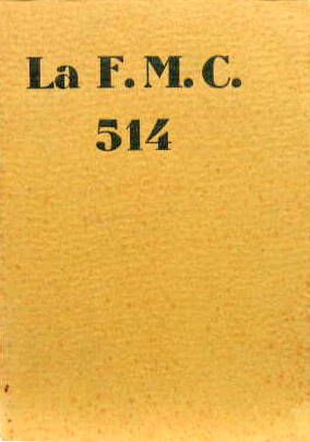 Couverture de FMC 514 170 CM3 LIVRET D'ENTRETIEN