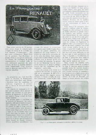 Couverture de 1931 PRIMAQUATRE ESSAI D'EPOQUE EN PHOTOCOPIE