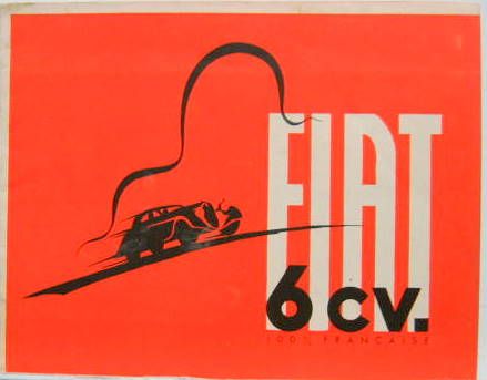 Couverture de FIAT FRANCE 6 CV DEPLIANT
