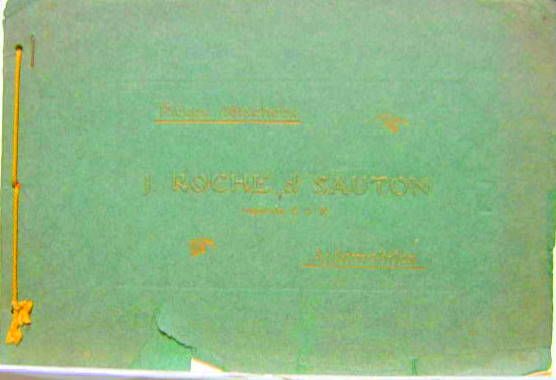 Couverture de 1910 ROCHE ET SAUTON CHASSIS PONT BOITE ESSIEUX DIRECTION